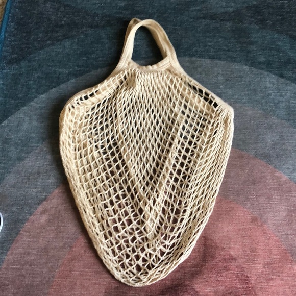 Eco Bags Go Green Sustainable Textile Boho Net Reusable Cotton Bag - Picture 1 of 9